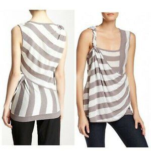 L.A.M.B. women's XS cotton linen blend twisty tank